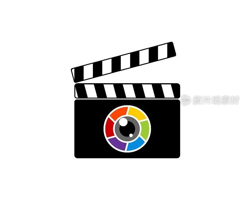 Film media with rainbow lens camera inside